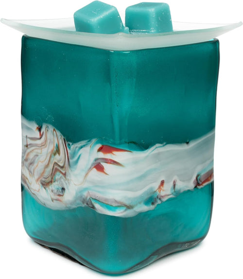 Art Glass Collection Allure Wax Melt Warmer - Elegant Melter for Scented Wax, Fragrance Cubes, and Tarts