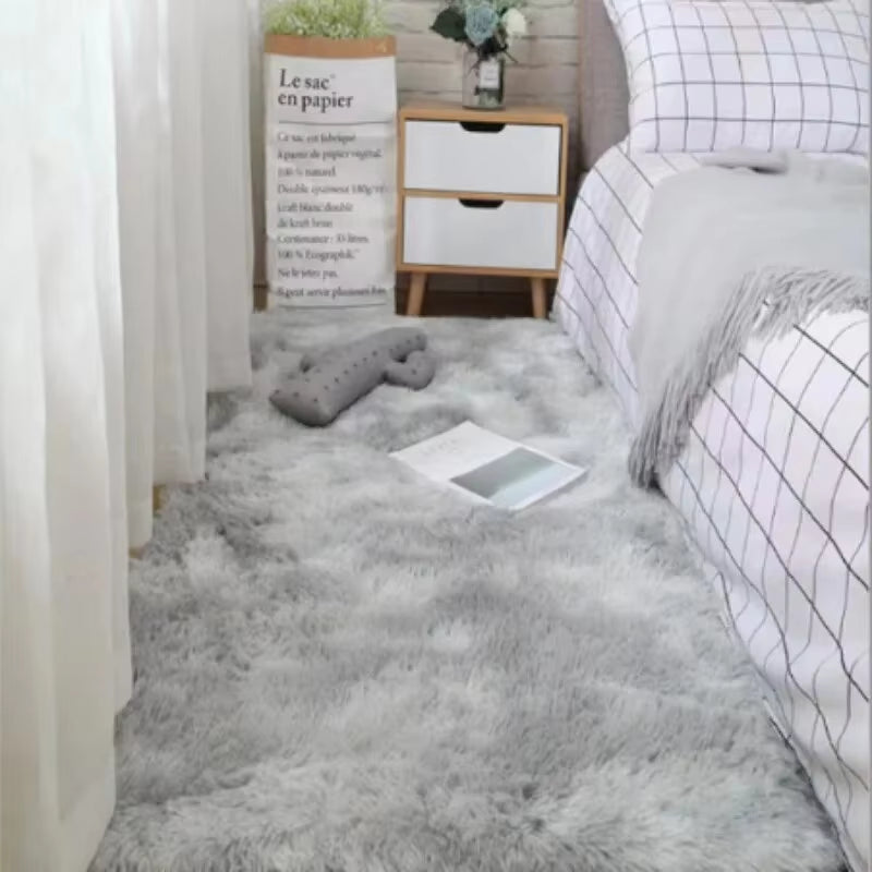 VIKAMA Plush Shag Area Rugs - Non-Slip, Machine Washable Soft Rugs for Modern Bedrooms