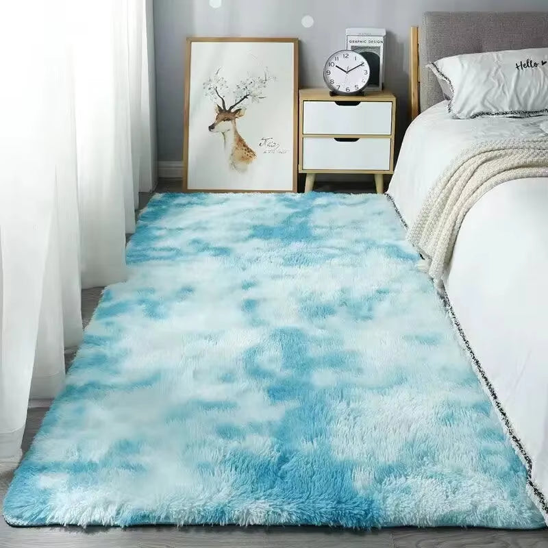 VIKAMA Plush Shag Area Rugs - Non-Slip, Machine Washable Soft Rugs for Modern Bedrooms