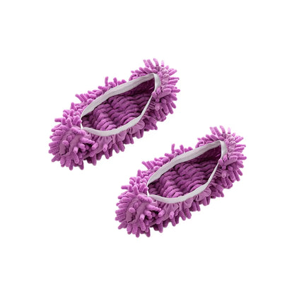 Chenille Dust Mop Slippers for Efficient Floor Cleaning and Dusting