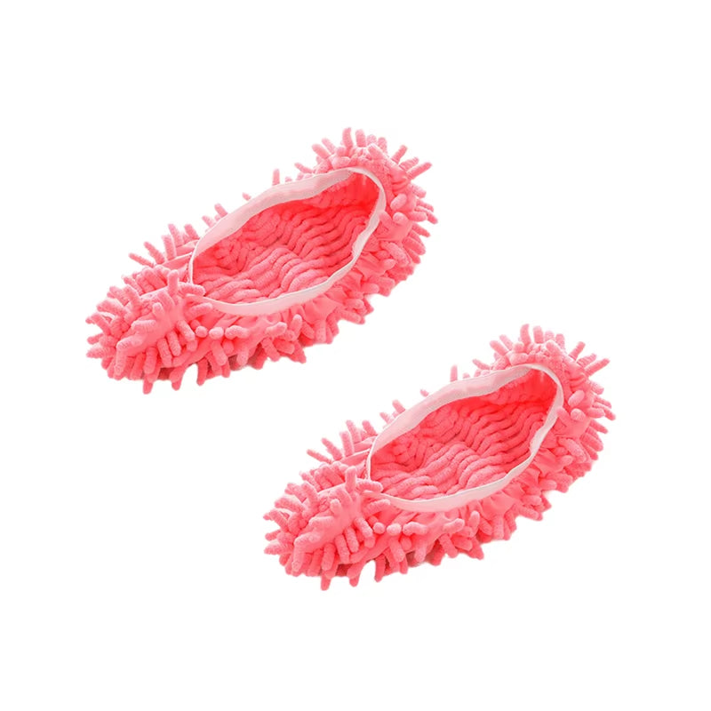 Chenille Dust Mop Slippers for Efficient Floor Cleaning and Dusting