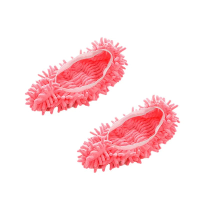 Chenille Dust Mop Slippers for Efficient Floor Cleaning and Dusting