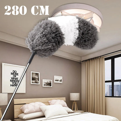 Adjustable and Bendable Microfiber Duster - Washable and Reusable Cleaning Tool for High Ceilings, Furniture, and Vehicles