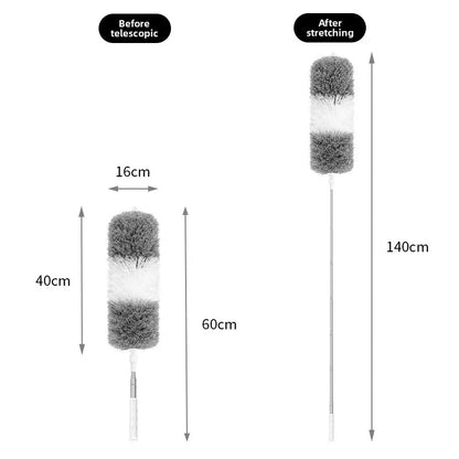 Adjustable and Bendable Microfiber Duster - Washable and Reusable Cleaning Tool for High Ceilings, Furniture, and Vehicles