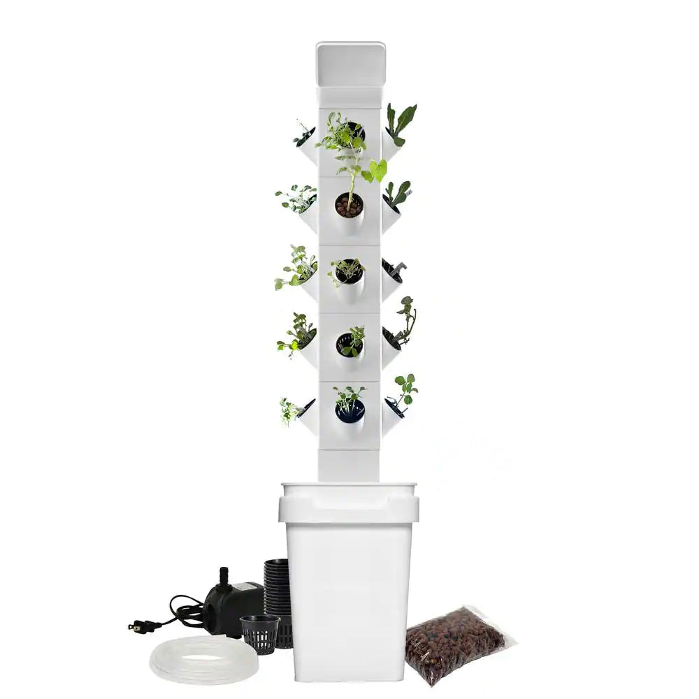 Vertical Hydroponic Garden Tower System for Indoor and Outdoor Use