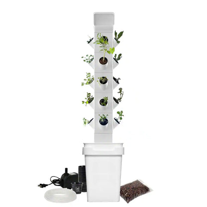 Vertical Hydroponic Garden Tower System for Indoor and Outdoor Use