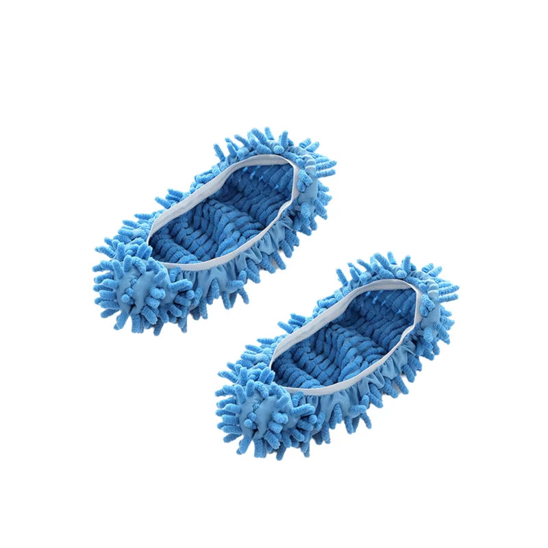 Chenille Dust Mop Slippers for Efficient Floor Cleaning and Dusting