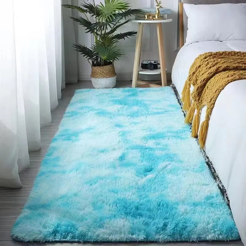 VIKAMA Plush Shag Area Rugs - Non-Slip, Machine Washable Soft Rugs for Modern Bedrooms