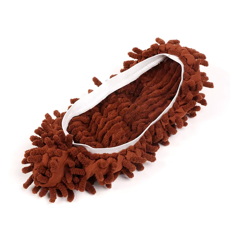 Chenille Dust Mop Slippers for Efficient Floor Cleaning and Dusting