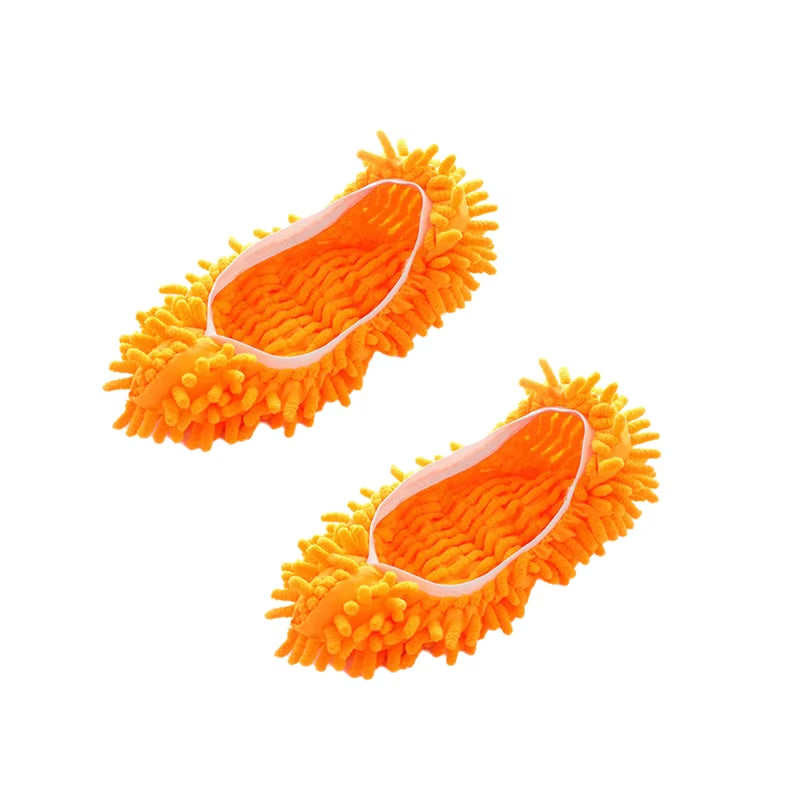 Chenille Dust Mop Slippers for Efficient Floor Cleaning and Dusting