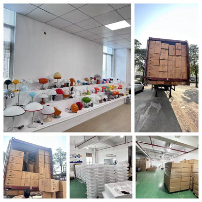 Cherry Home Decor Glass Lampshade Bedside Led Table Lamps Indoor Lighting