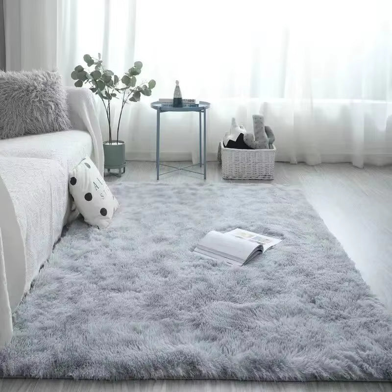 VIKAMA Plush Shag Area Rugs - Non-Slip, Machine Washable Soft Rugs for Modern Bedrooms